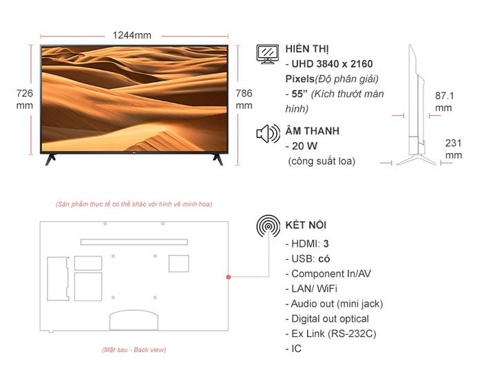 Image Tivi LED LG 55 inch 55UM7300PTA, 4K UHD, HDR 2