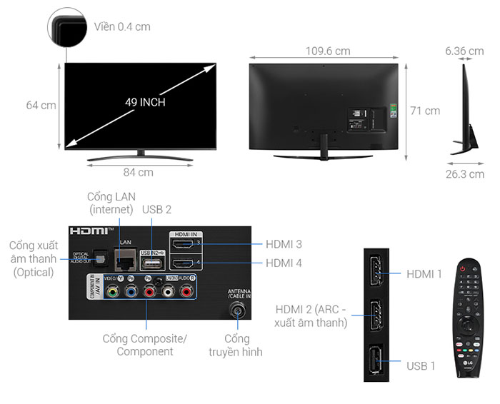 Image Tivi NanoCell LG 4K 49 inch 49NANO81TNA 1