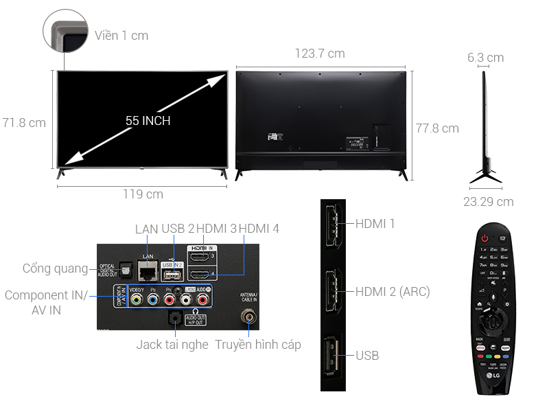 Image Smart Tivi LG 4K 55 inch 55UJ652T 1