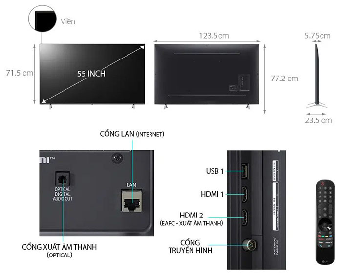 Image Smart Tivi LG 4K 55 inch 55UP7720PTC 1