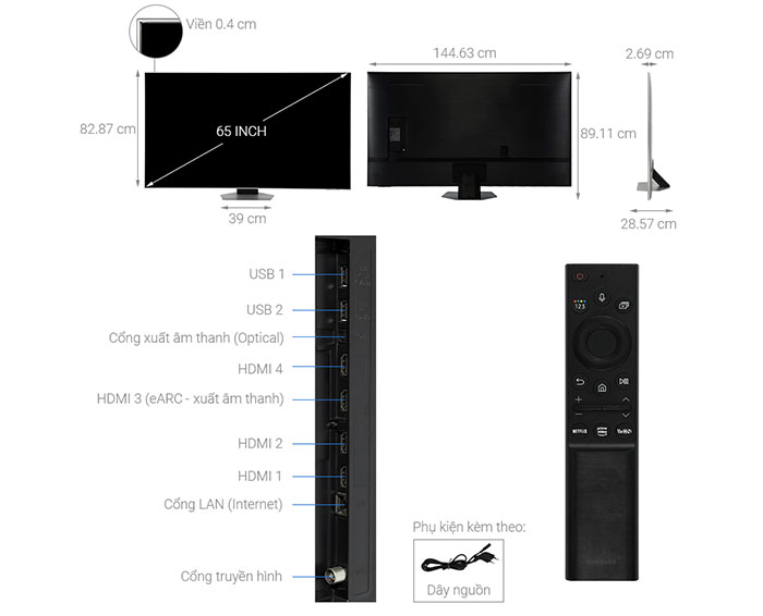 Image Smart Tivi Neo QLED 4K 65 inch Samsung QA65QN85B 4