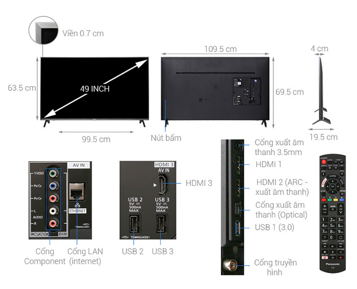 Image Smart Tivi Panasonic 4K 49 inch TH-49FX700V 1