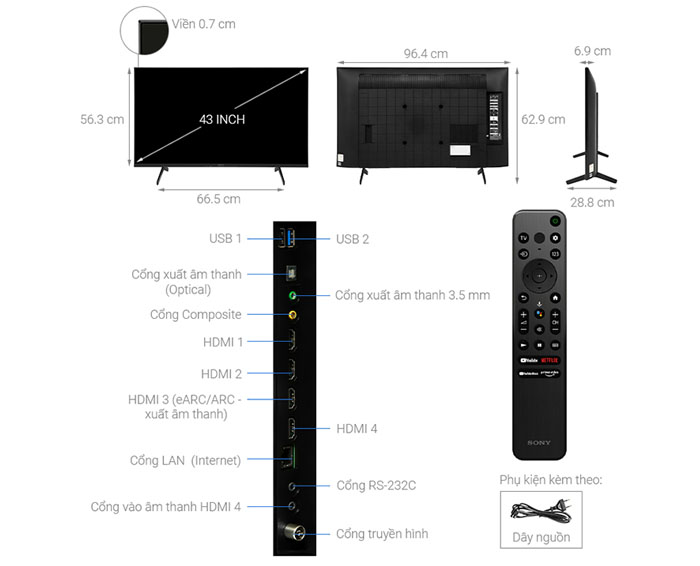 Image Google Tivi Sony 4K 43 inch KD-43X80K 3