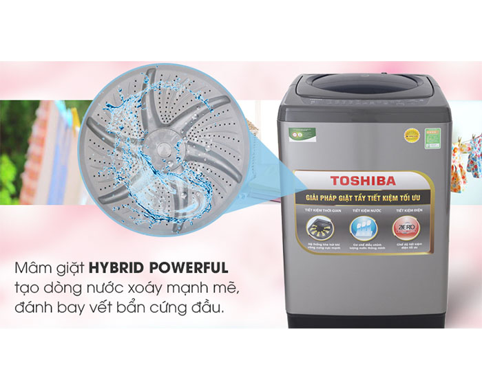 Image Máy giặt Toshiba 9 Kg AW-H1000GV SB 3