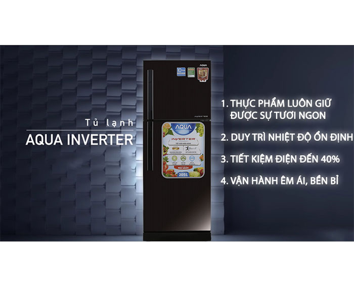 Image Tủ lạnh Aqua Inverter 205 lít AQR-I209DN DC 4