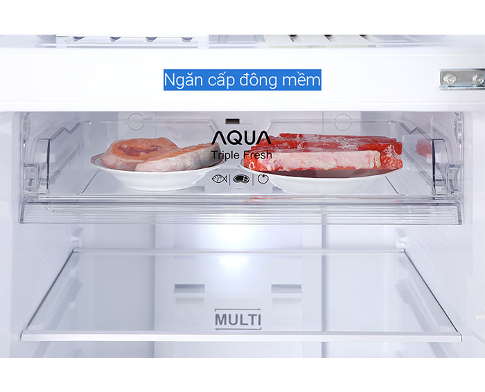 Image Tủ lạnh Aqua Inverter 347 lít AQR-T389FA(WGB) 4