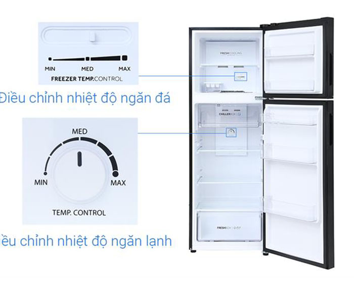 Image Tủ lạnh Aqua Inverter 236 lít AQR-T260FA(FB) 4