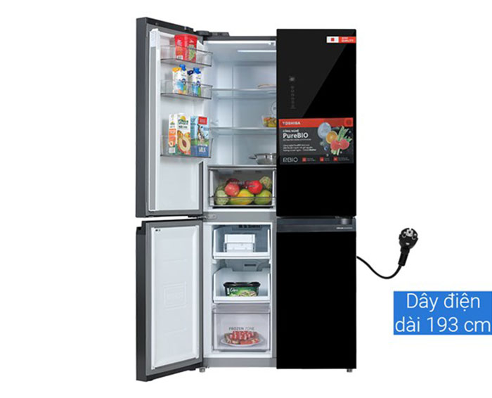 Image Tủ lạnh Toshiba Inverter 474 lít Multi Door GR-RF611WI-PGV(22)-XK 3