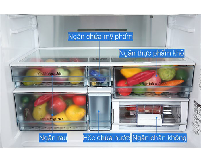 Image Tủ lạnh Hitachi Inverter 569 lít Multi Door R-WB640VGV0 GBK 2