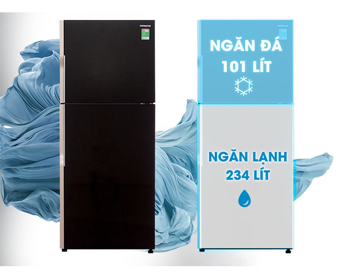 Image Tủ lạnh Hitachi Inverter 335 lít R-VG400PGV3 3