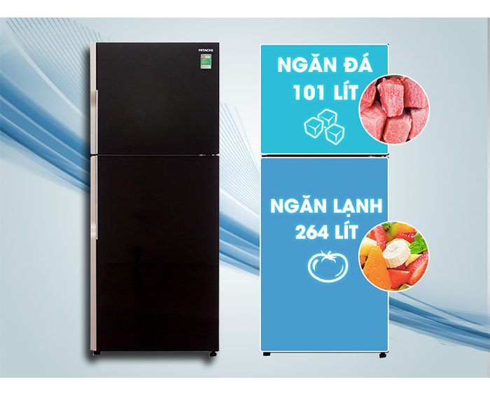 Image Tủ lạnh Hitachi Inverter 365 lít R-VG440PGV3 2