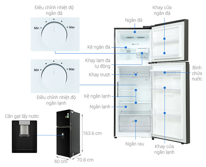 Image Tủ lạnh LG Inverter 314 Lít GN-D312BL 1
