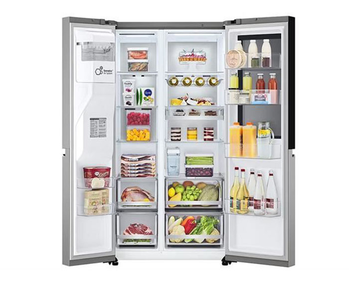 Image Tủ lạnh LG Inverter 635 lít Side By Side InstaView GR-G257SV 3