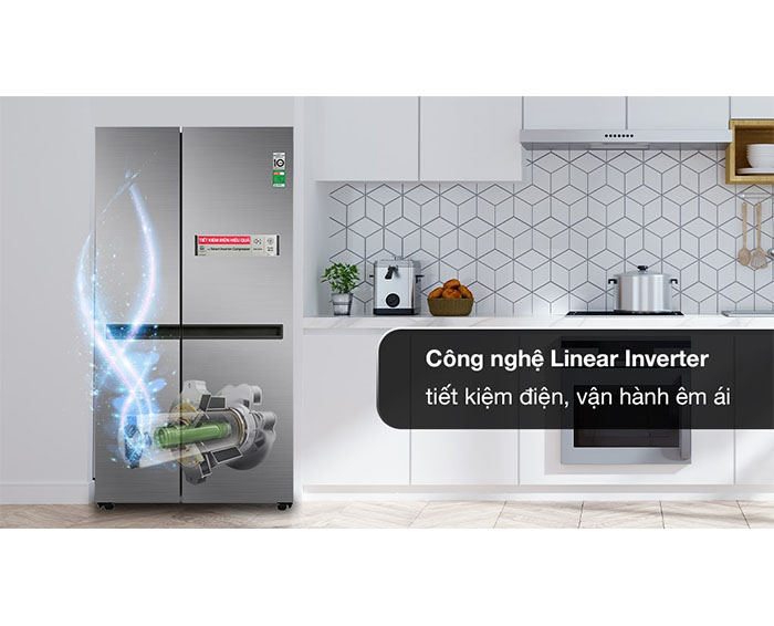 Image Tủ lạnh LG Inverter 649 Lít GR-B257JDS 2