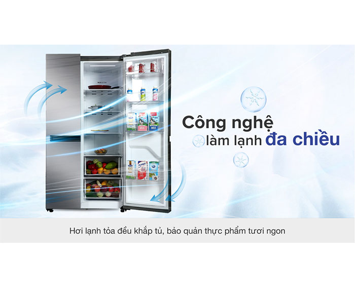 Image Tủ lạnh LG Inverter 649 Lít GR-B257JDS 3