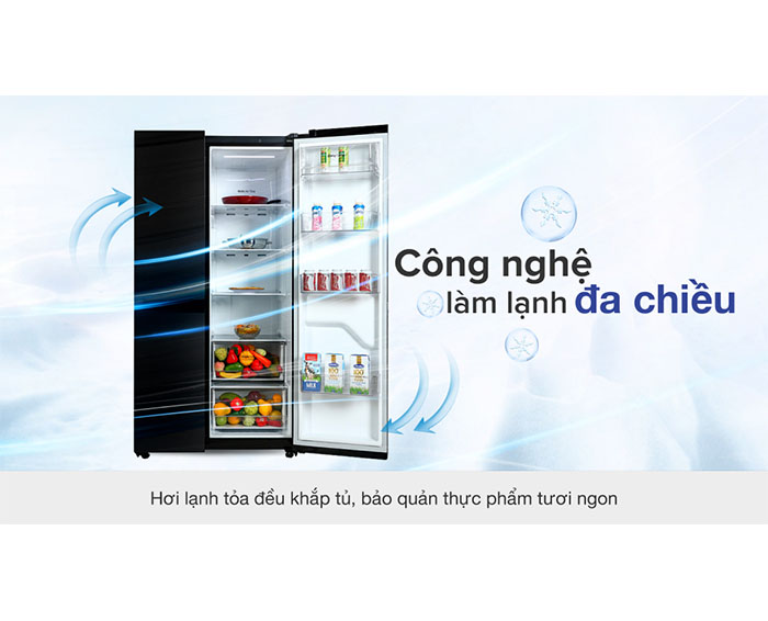 Image Tủ lạnh LG Inverter 649 Lít GR-B257WB 1