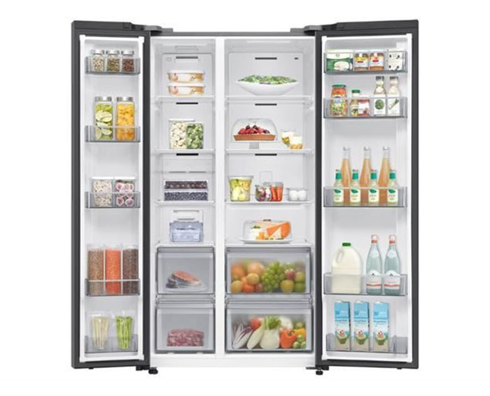 Image Tủ lạnh Samsung Inverter 655 lít Side By Side RS70F65Q3FSV 3