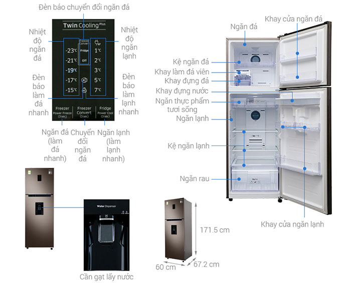 Image Tủ lạnh Samsung Inverter 319 lít RT32K5930DX/SV 2
