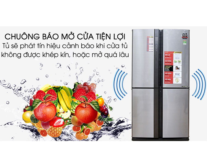Image Tủ lạnh Sharp Inverter 626 lít SJ-FX630V-ST 5