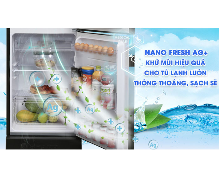 Image Tủ lạnh Sharp Inverter 165 lít SJ-X176E-SL 1
