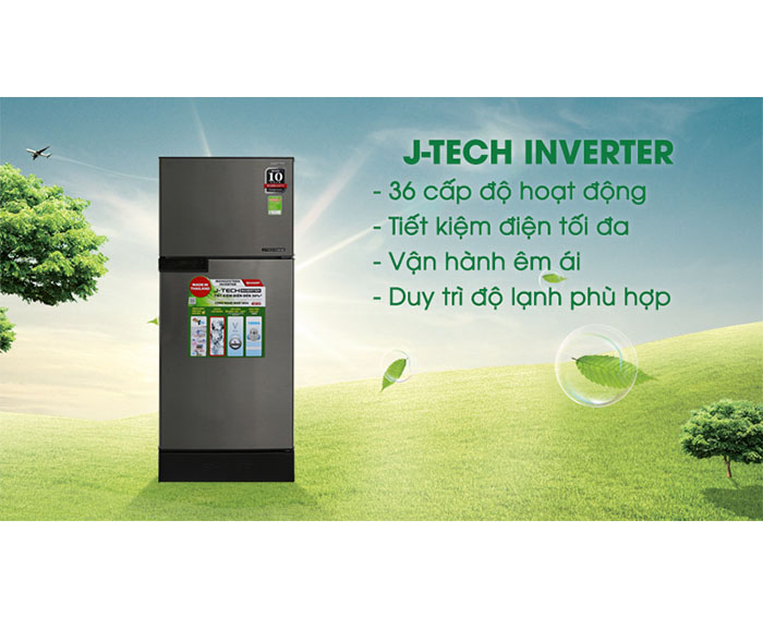 Image Tủ lạnh Sharp Inverter 165 lít SJ-X176E-SL 3
