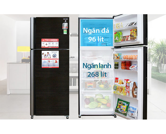Image Tủ lạnh Sharp Inverter 397 lít SJ-XP400PG 1